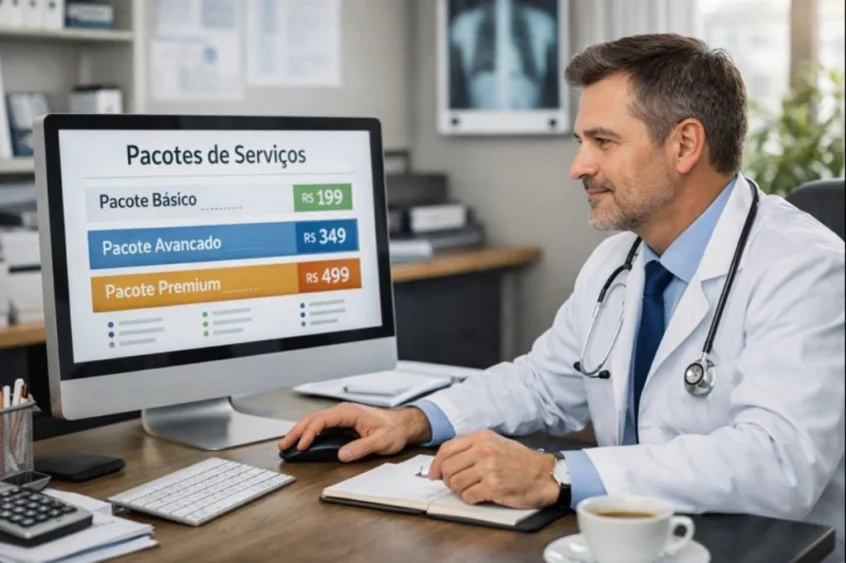 Como criar e administrar pacotes de serviços de uma clínica médica