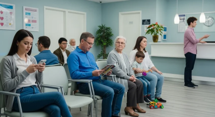 Qual é o tempo máximo de espera em uma clínica particular