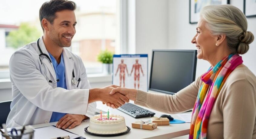 Relação médico-paciente Parabenizando pacientes aniversariantes