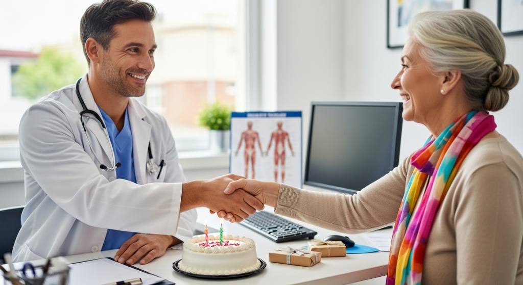Relação médico-paciente Parabenizando pacientes aniversariantes